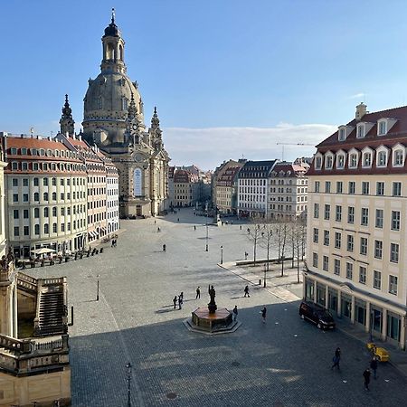 Luxus Suite Mit Einmaligem Blick Auf Die Frauenkirche Dresden Luaran gambar