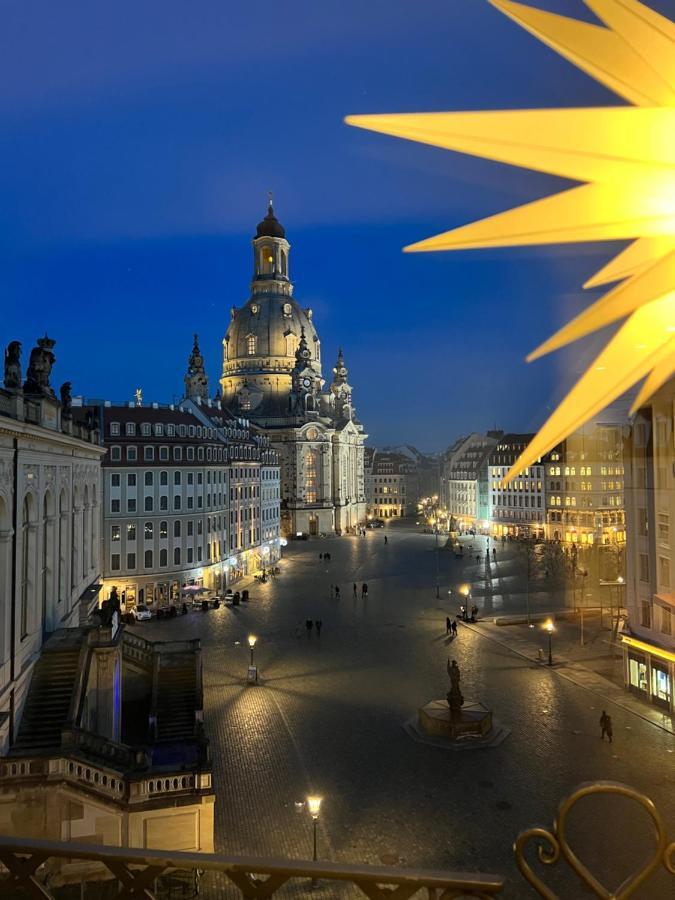 Luxus Suite Mit Einmaligem Blick Auf Die Frauenkirche Dresden Luaran gambar